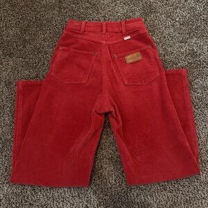 Wrangler x Billabong Red Corduroy Pants